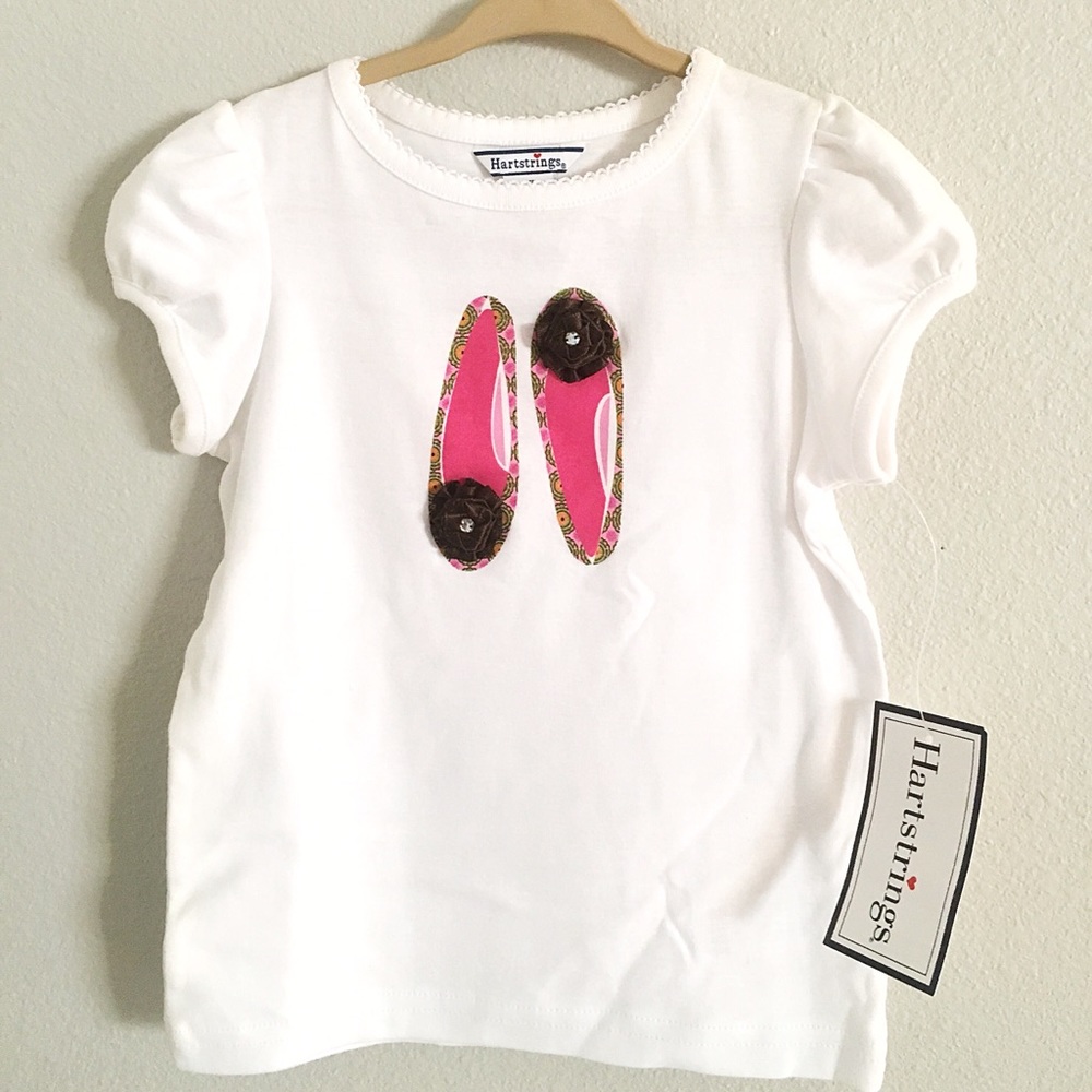 Hartstrings Girls Ballet Flats White Top